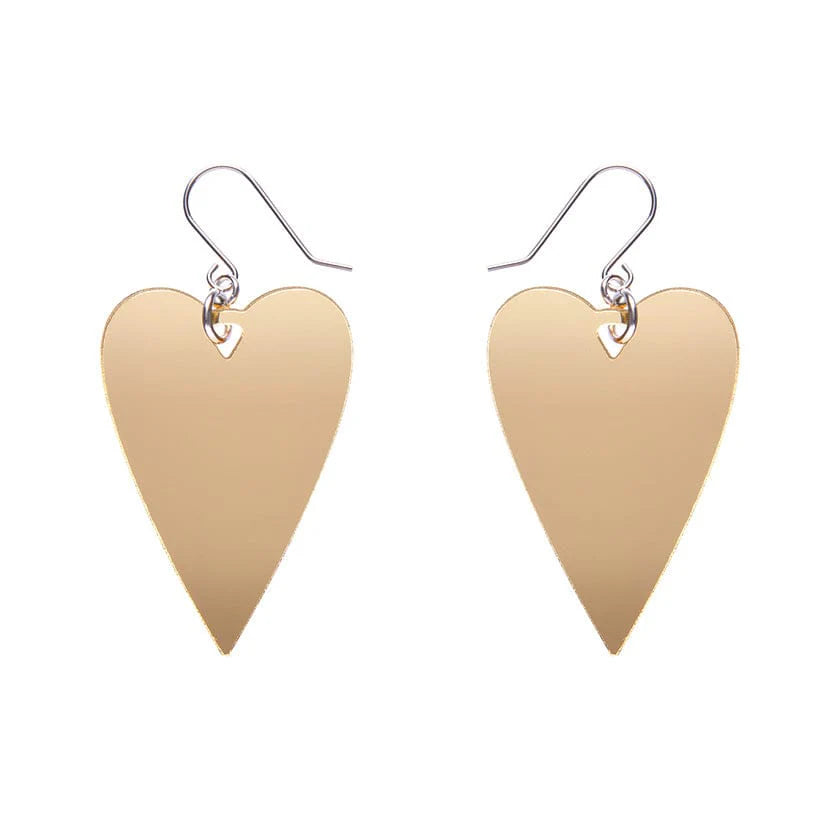 Erstwilder - From the Heart Essential Drop Earrings - Gold