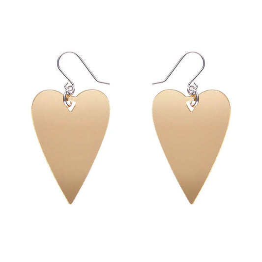 Erstwilder - From the Heart Essential Drop Earrings - Gold