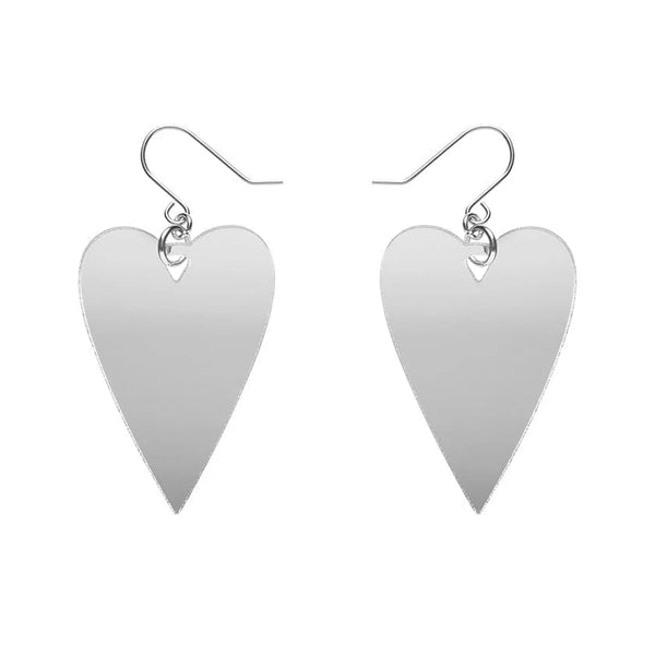 Erstwilder - From the Heart Essential Drop Earrings - Silver