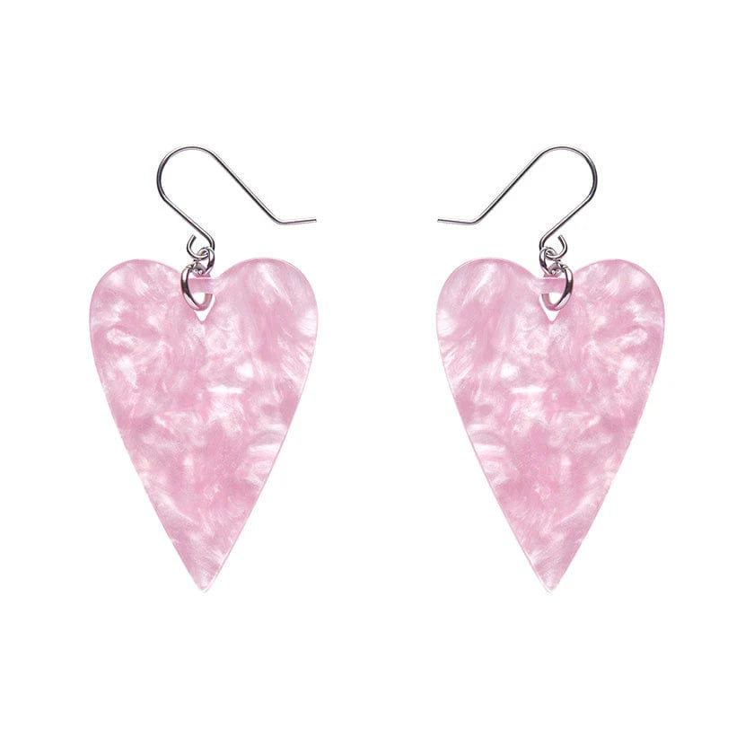 Erstwilder - From the Heart Essential Drop Earrings - Pink