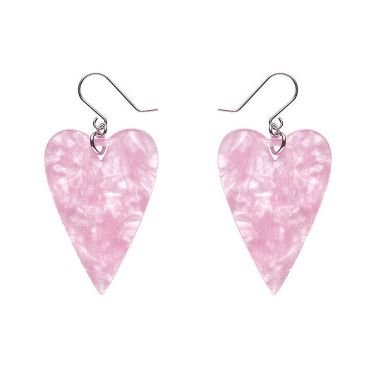 Erstwilder - From the Heart Essential Drop Earrings - Pink