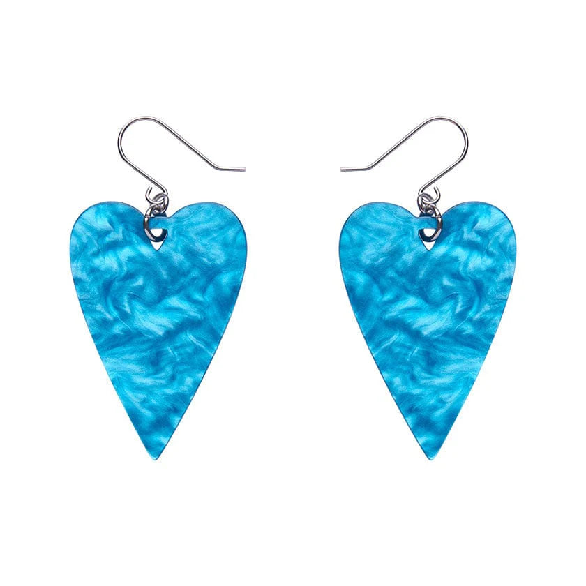 Erstwilder - From the Heart Essential Drop Earrings - Blue