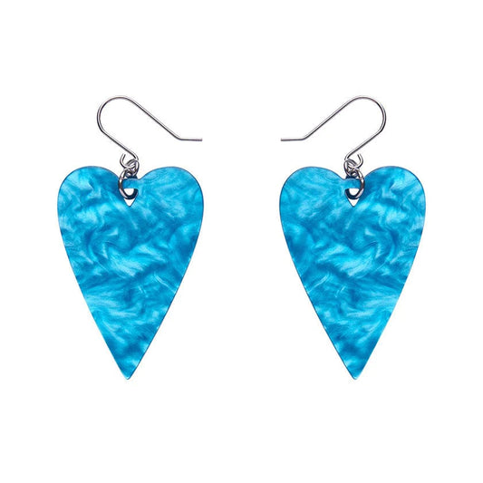 Erstwilder - From the Heart Essential Drop Earrings - Blue