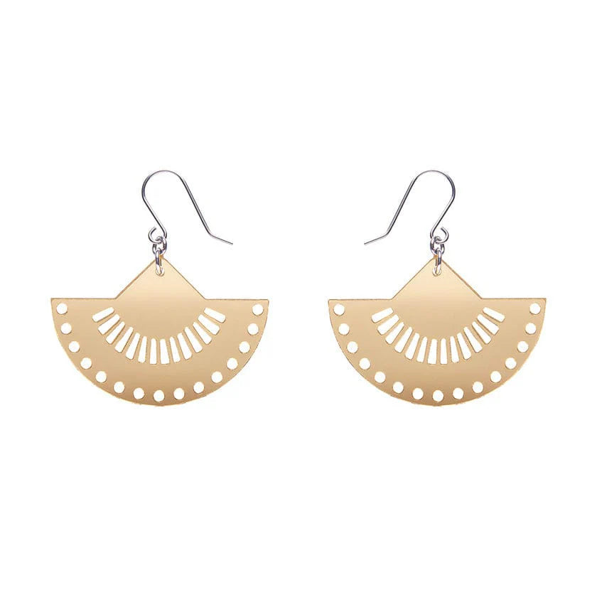 Erstwilder - Boho Fan Essential Drop Earrings - Gold