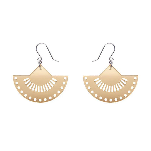 Erstwilder - Boho Fan Essential Drop Earrings - Gold