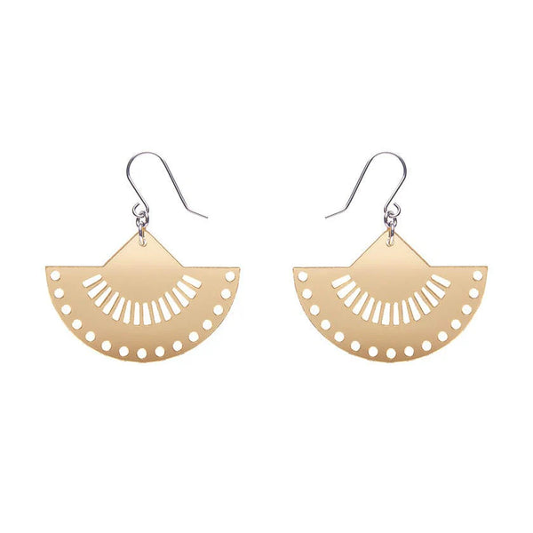 Erstwilder - Boho Fan Essential Drop Earrings - Gold