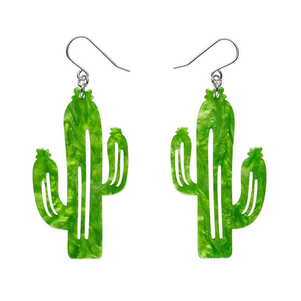 Erstwilder - Cactus Drop Earrings - Light Green