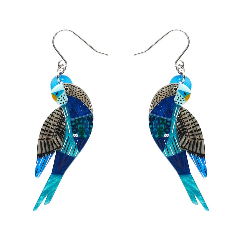 Erstwilder - A Budgie Named Chirp Drop Earrings - Clare Youngs (2024)