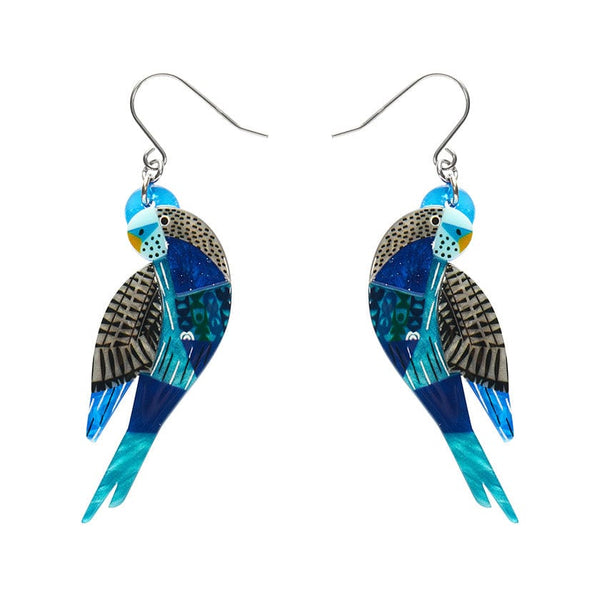 A Budgie Named Chirp Drop Earrings | Erstwilder x Clare Youngs (2024)