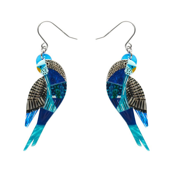 Erstwilder - A Budgie Named Chirp Drop Earrings - Clare Youngs (2024)