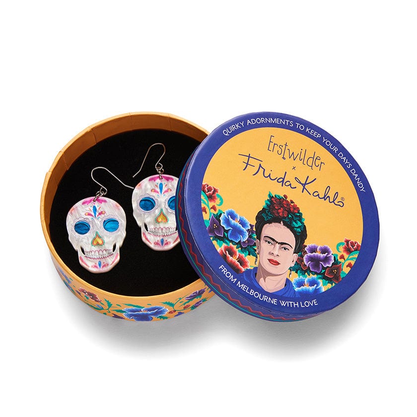 Erstwilder - Dia De Los Muertos Drop Earrings - Frida Kahlo (2024)