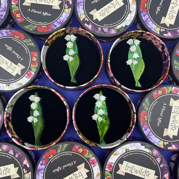 Erstwilder - Blooming Bells Lilly of the Valley Brooch - A Floral Affair (2021)