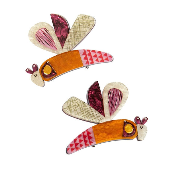 A Dragonfly Named Buzz Hair Clips Set - 2 Piece | Erstwilder x Clare Youngs (2024)