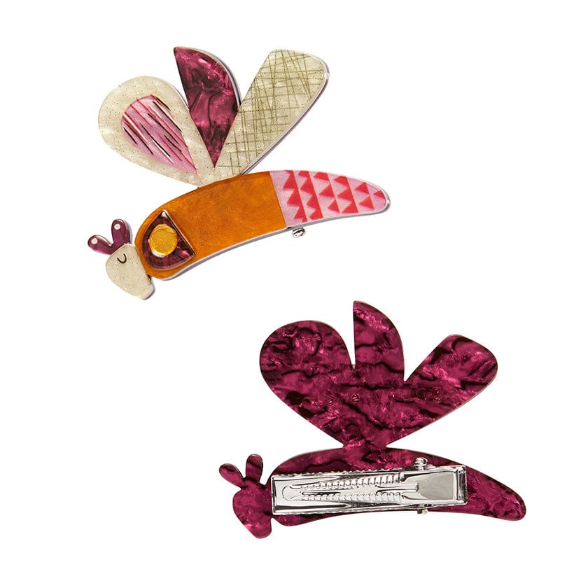 Erstwilder - A Dragonfly Named Buzz Hair Clips Set - 2 Piece - Clare Youngs (2024)