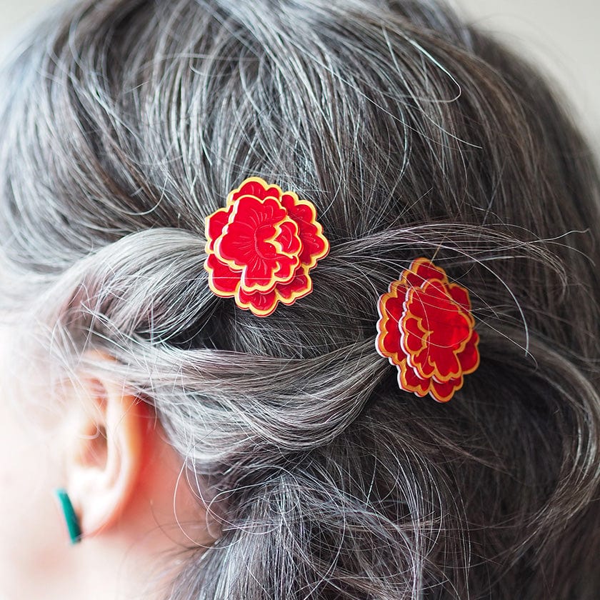 Erstwilder - Flower of Life Hair Clips Set - 2 Piece - Frida Kahlo (2024)