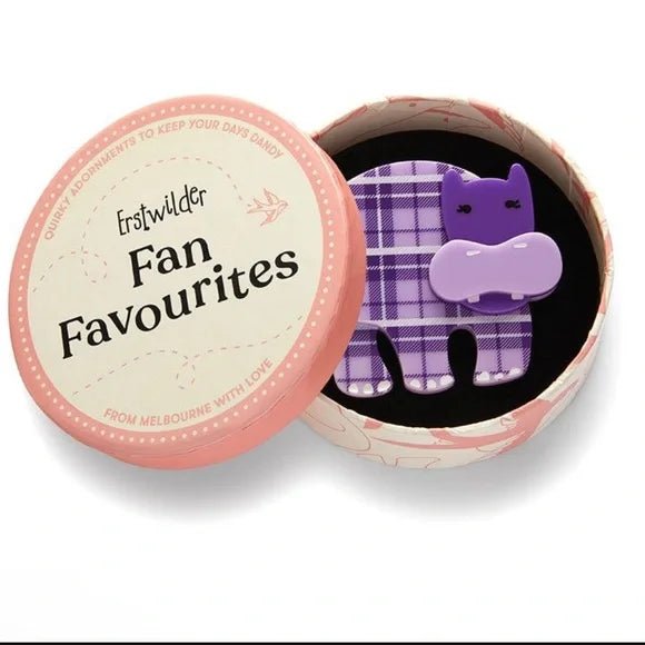 Erstwilder - Hilda Hippo Brooch - Fan Favourites (2023) - GWP