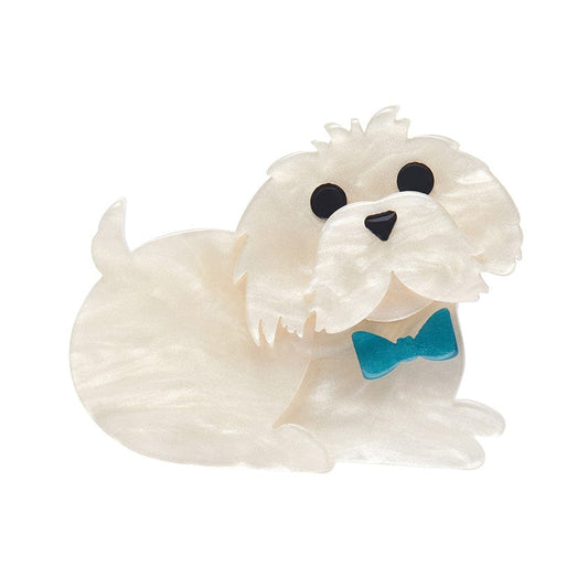 Erstwilder - Marc the Maltese Mini Brooch - Dog Minis (2024)