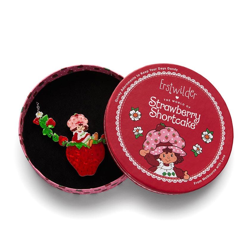 Erswilder x Strawberry Shortcake - Sitting on a Strawberry Necklace