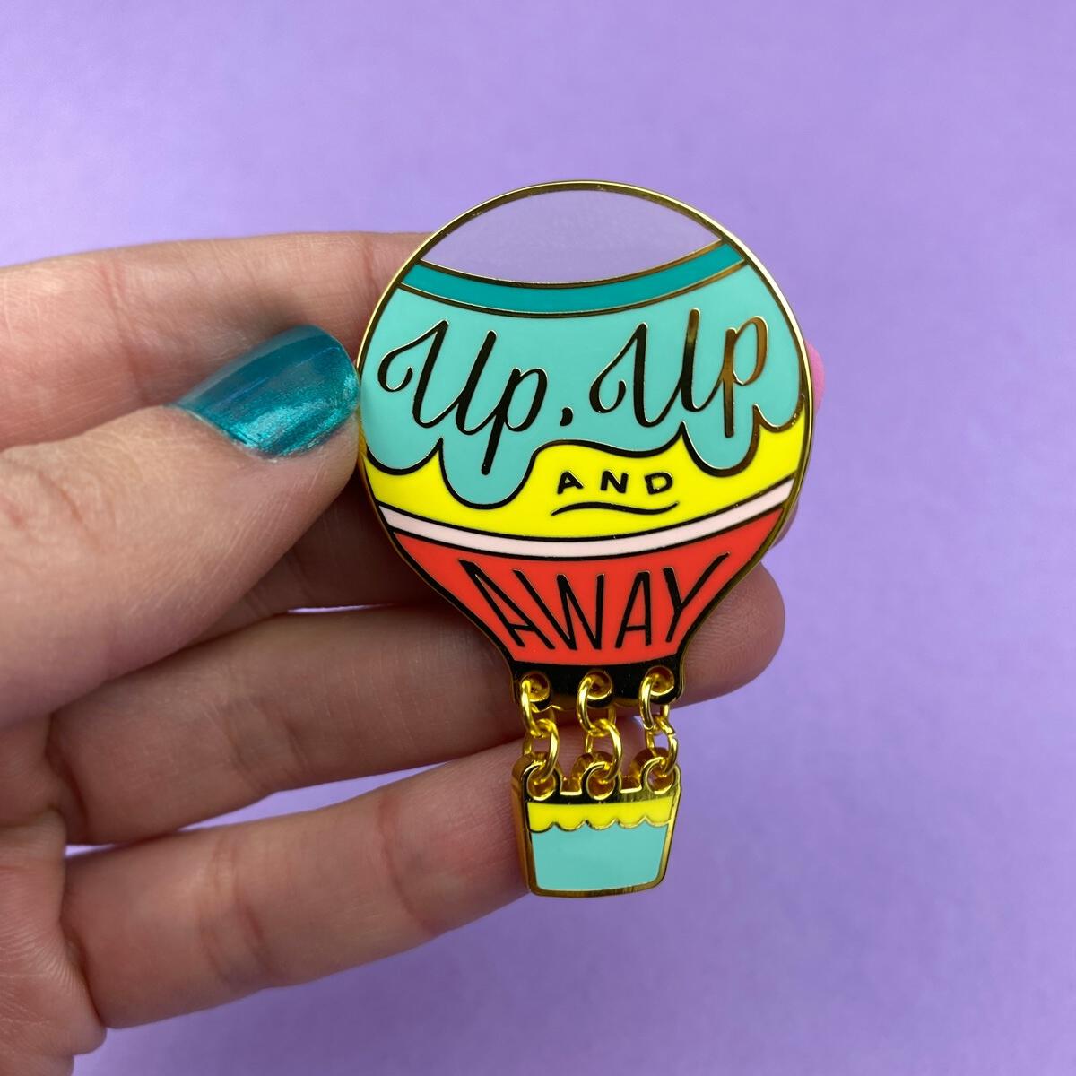 Erstwilder - Up, Up and Away Enamel Pin - Liz Harry