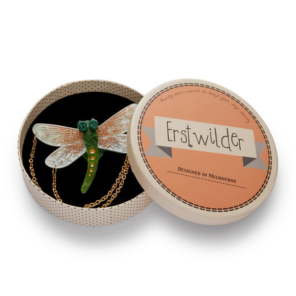 Erstwilder - As The Dragon Flies Brooch (Green) - Insects and Bugs (2020)