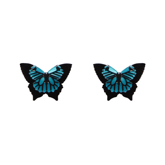 Erstwilder - Blue Emperor Butterfly Stud Earrings - Insects and Bugs (2020)