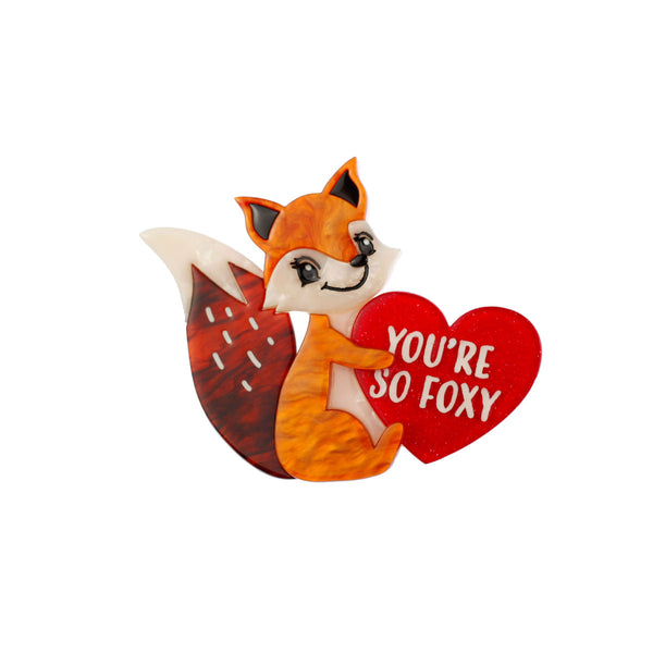 You're So Foxy Valentine Brooch - Erstwilder Valentine’s (2020)