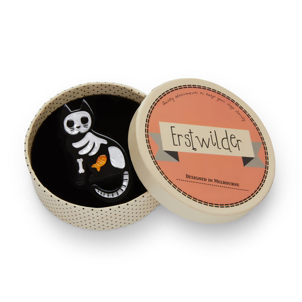 Erstwilder - Tabby Tombstone Brooch - Orange - Bone Brigade (2019)