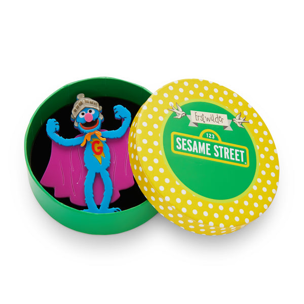 Super Grover Brooch Erstwilder x Sesame Street (Copy)