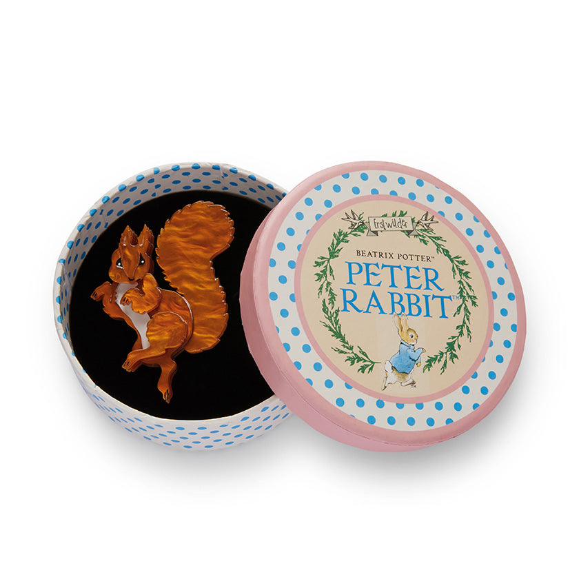 Erstwilder - Squirrel Nutkin Brooch - Peter Rabbit Recolours (2020)