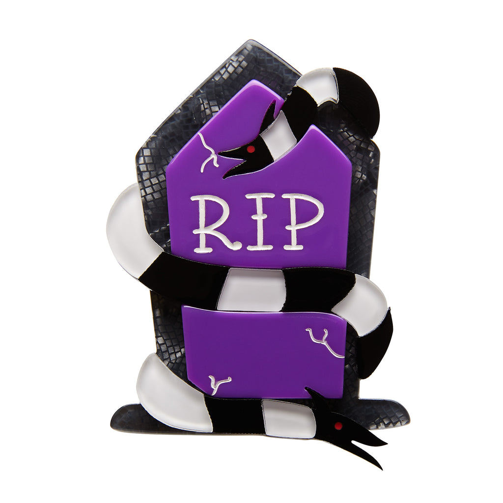 Erstwilder Netherworld Tombstone Brooch - A Haunting We Will Go (2018)