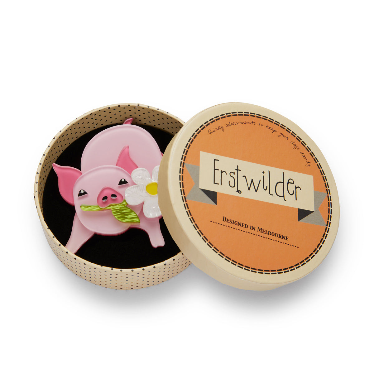 Erstwilder - Wilbur The Wonder Pig Brooch  - Easter Parade (2020)