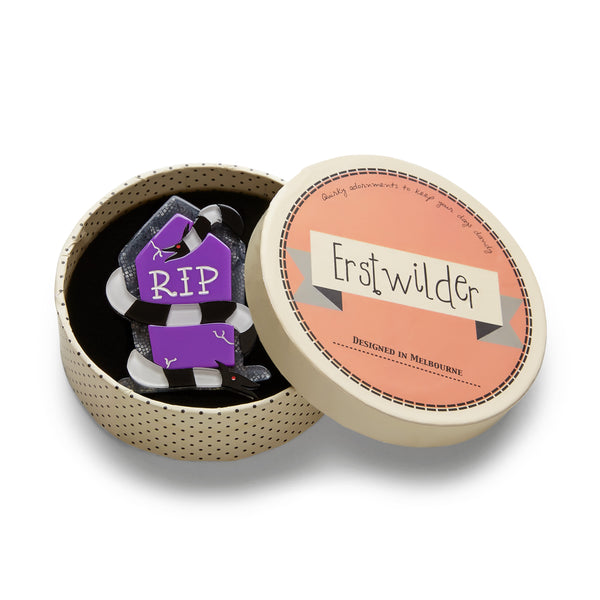 Erstwilder Netherworld Tombstone Brooch - A Haunting We Will Go (2018)