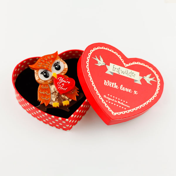 You're a Hoot Owl Brooch - Erstwilder Valentine’s (2020)