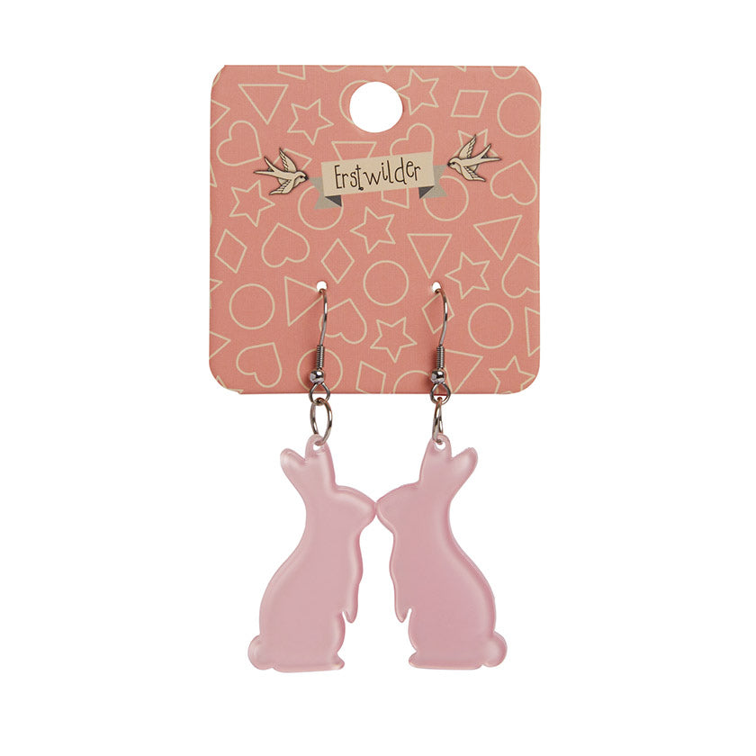 Erstwilder - Bunny Bubble Resin Drop Earrings - Pink