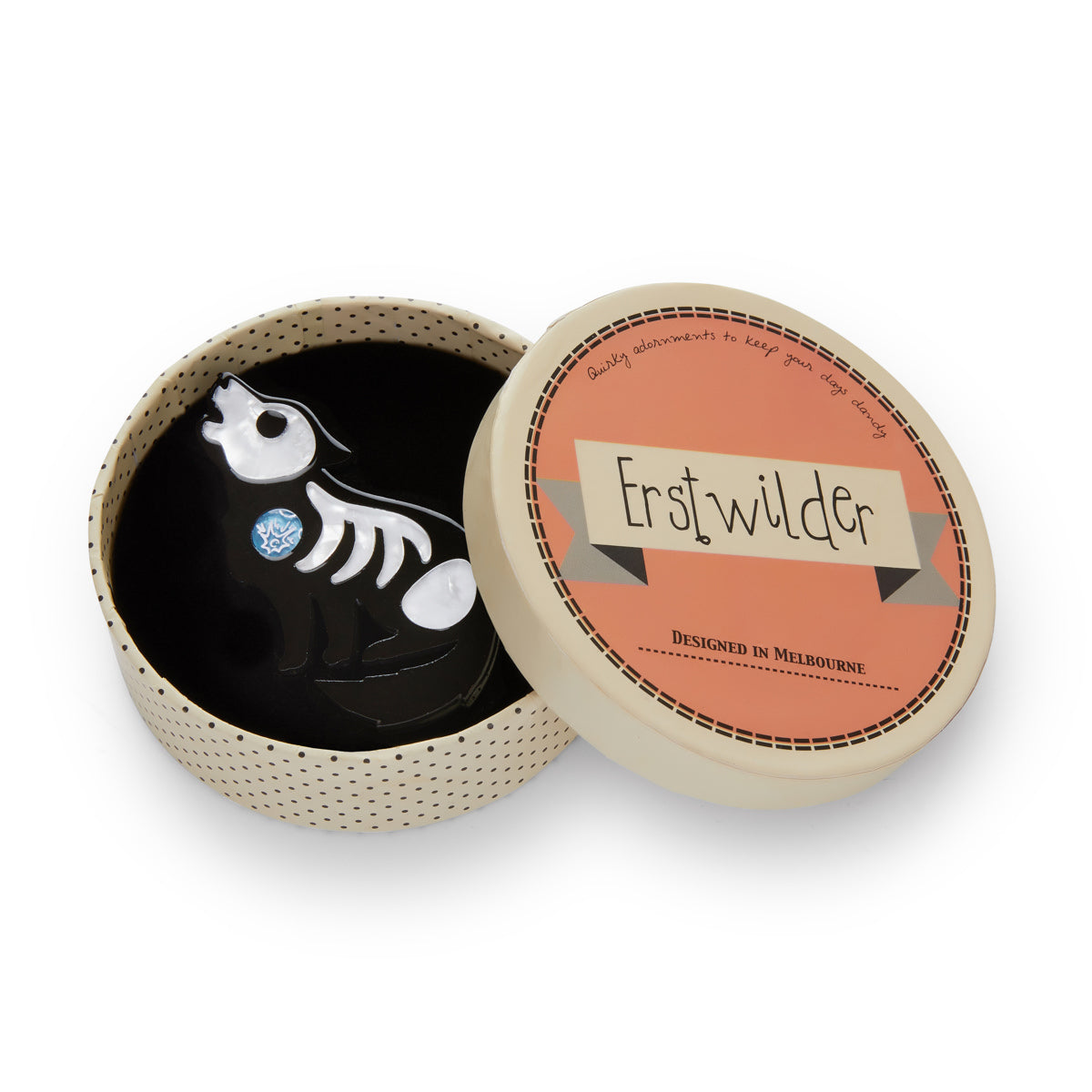 Erstwilder - Hell Bound Howler Brooch - Bone Brigade Brooch (2019)