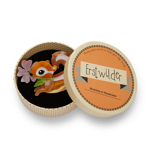 Erstwilder - Chocolate the Chipmunk Brooch - Erstwilder's Exuberant Easter Parade (2020)