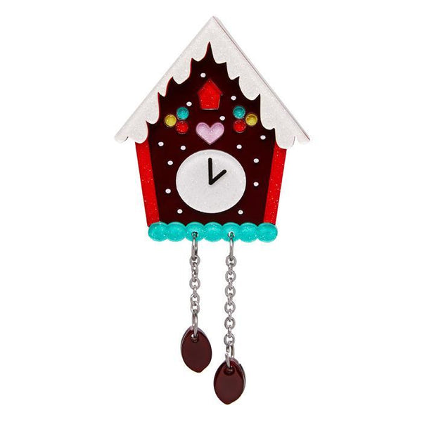 Erstwilder - Past Midnight Cuckoo Clock Brooch - Kitschy Christmas (2017)