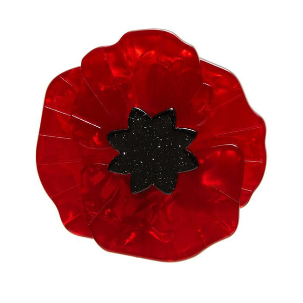 Erstwilder Red Poppy Field Brooch - (2017)