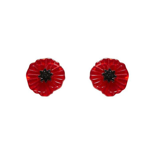 Erstwilder - Poppy Field Stud Earrings (Red) - Poppies (2017)