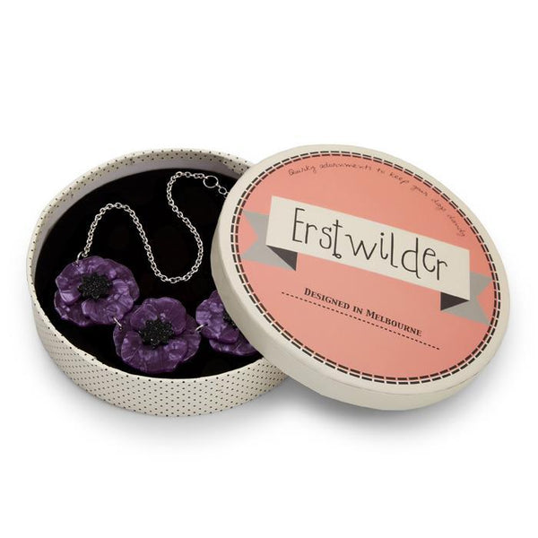 Erstwilder - Poppy Field Necklace (Purple) - Poppies (2017)