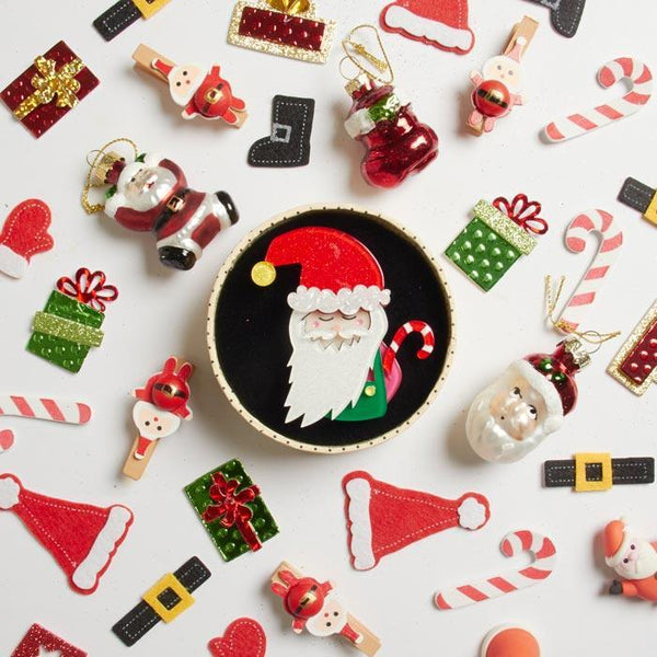 Erstwilder - Saint Nick Santa Claus Christmas Brooch - Kitschy Christmas (2017)