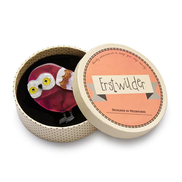 Erstwilder Young Archimedes Owl Brooch (ORIGINAL) - Into The Woods (2017)