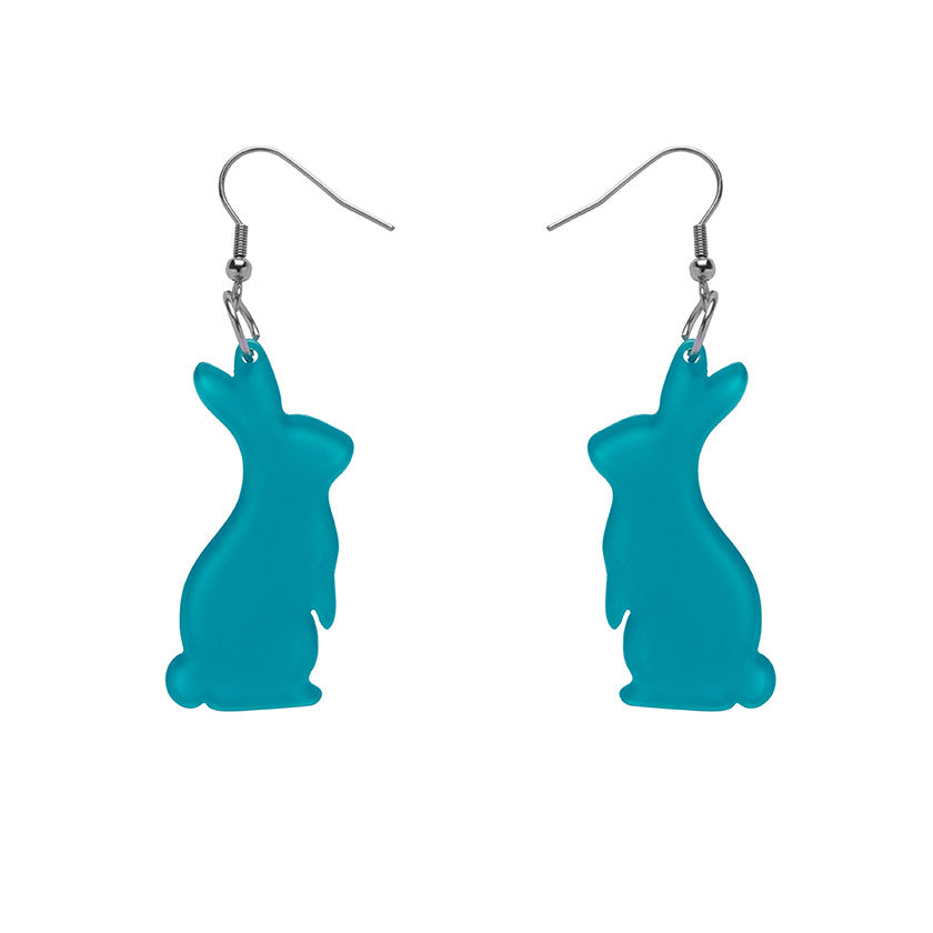 Erstwilder - Bunny Bubble Resin Drop Earrings - Teal