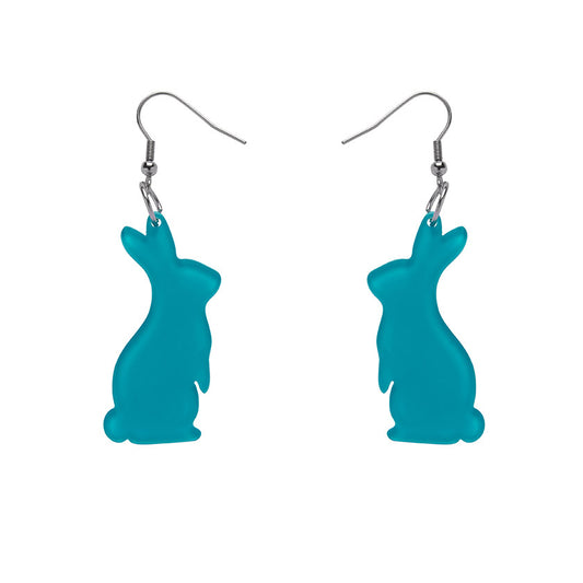 Erstwilder - Bunny Bubble Resin Drop Earrings - Teal