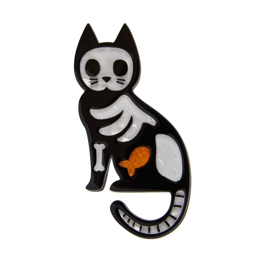 Erstwilder - Tabby Tombstone Brooch - Orange - Bone Brigade (2019)