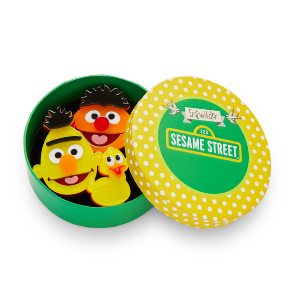 Bert & Ernie Rubber Ducky Brooch Set Erstwilder x Sesame Street (Copy)