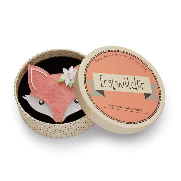 Erstwilder - Flora Fox Face Brooch (Pink) - Fan Favorites (2019)
