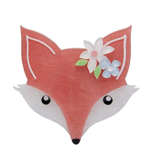 Erstwilder - Flora Fox Face Brooch (Pink) - Fan Favorites (2019)