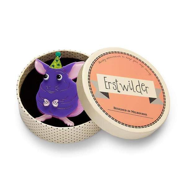 Erstwilder - Chaz the Chinchilla Brooch - South American Socialites (2018)