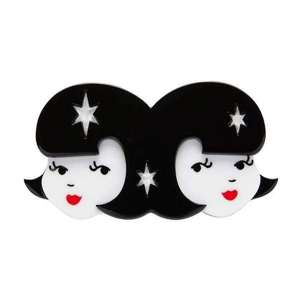 Gemini the Gentle Castor Pollux Brooch - Erstwilder Written in the Stars (2018)